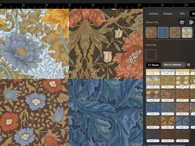 Fabrics screenshot